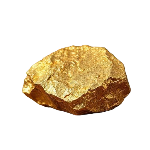 raw gold stone to be processed